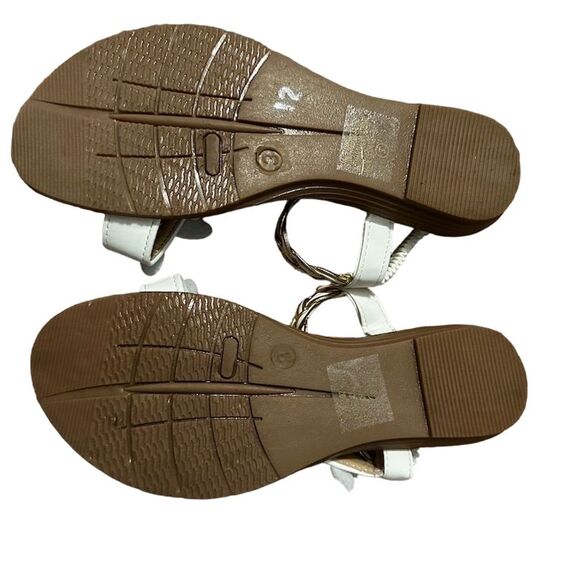Girl's White Butterfly Rhinestone Slingback Sandals Size 3 Spring/Summer Casual - Picture 3 of 4